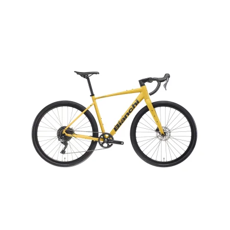 Rower Gravelowy Bianchi Via Nirone 7 Żółty Rower Gravelowy Bianchi Via Nirone 7 Żółty