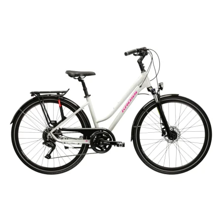 Rower Trekkingowy Kross Trans 5.0 Damski Szaro różowy Rower Trekkingowy Kross Trans 5.0 Damski Szaro różowy