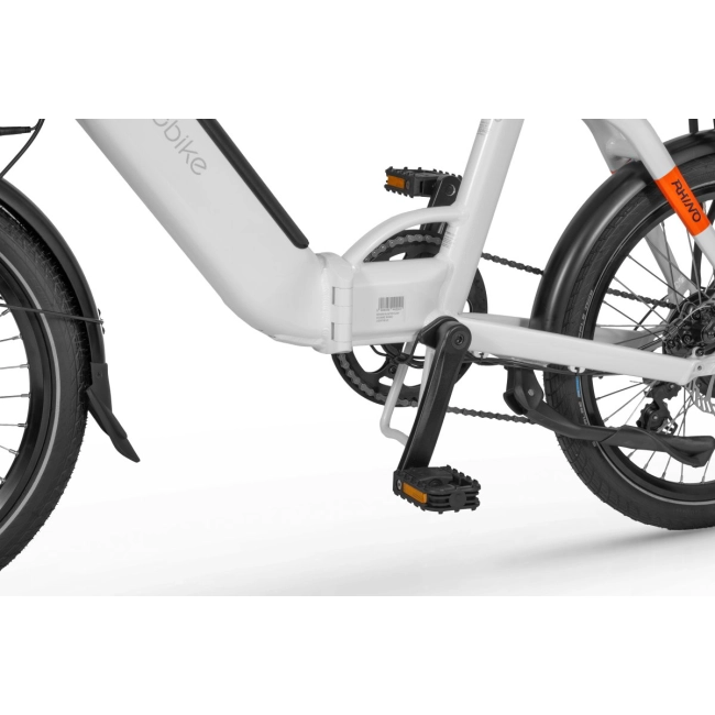 Rower Elektryczny Składany Ecobike Rhino Artic White