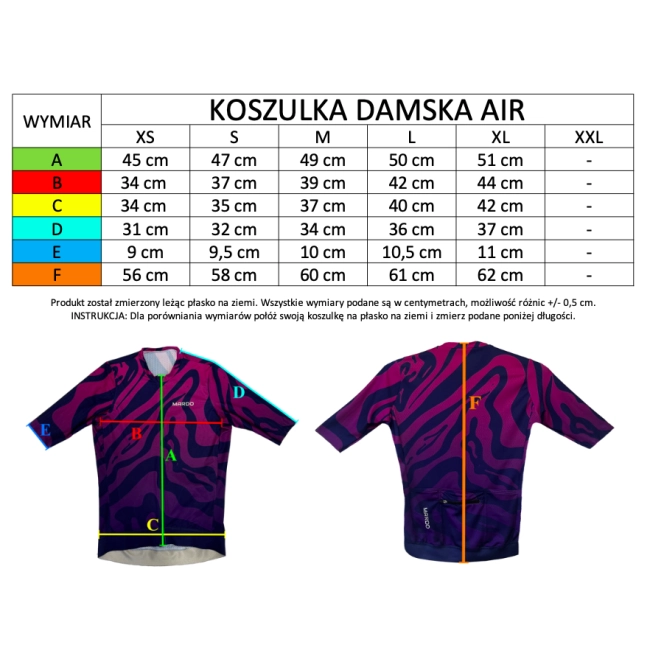 Koszulka Kolarska Damska Mardo Air D'Italia